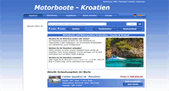 Desktop Screenshot of motorboote-kroatien.de