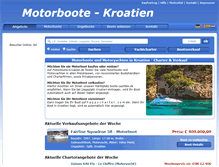 Tablet Screenshot of motorboote-kroatien.de